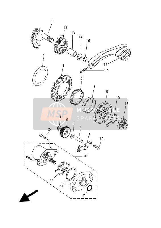 Yamaha EW50N 2013 Starter for a 2013 Yamaha EW50N